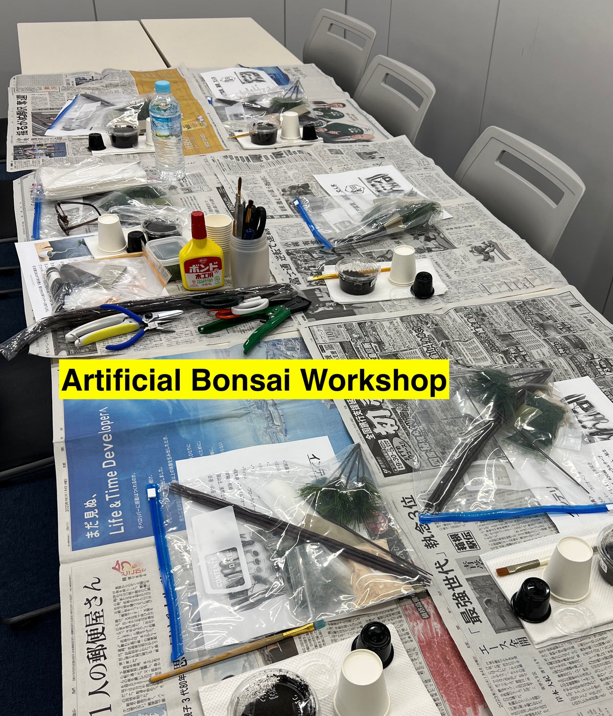 ①Artificial Bonsai Workshop  in Asakusa